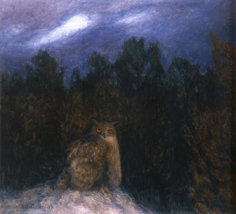 Uven deeply in in forest, unknow artist